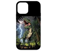 Carcasa para iPhone 12 Mini T-Rex Dinosaurio Roaring Forest Night Graphic Anime japonés