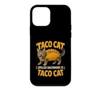Carcasa para iPhone 12 Mini Tacocat Spelled Backwards is Tacocat Funny Taco Meme Mexican