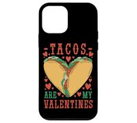 Carcasa para iPhone 12 Mini Tacos Are My Valentine Funny Valentine’s Day Foodie