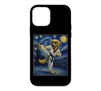 Carcasa para iPhone 12 Mini Taekwondo Golden Retriever Art Coreano Tae Kwon Do Dog