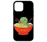Carcasa para iPhone 12 Mini Tazón de Fideos japoneses T-Rex Ramen Anime Dinosaur Japan Food
