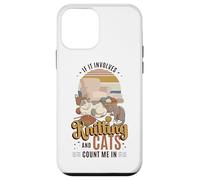 Carcasa para iPhone 12 Mini Tejer y los Gatos me cuentan en Funny Cat Lover