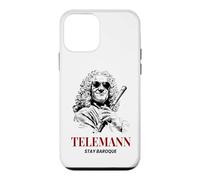 Carcasa para iPhone 12 Mini Telemann Stay Baroque Funny Compositor de música clásica