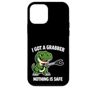 Carcasa para iPhone 12 Mini Tengo un Grabber, Nada es Seguro, Divertido, Dino