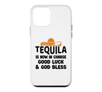 Carcasa para iPhone 12 Mini Tequila is Now in Charge Good Luck and God Bless Margarita