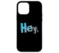 Carcasa para iPhone 12 Mini Texto de Humor Divertido Divertido para la Gente Citas Divertidas de una Palabra Hey