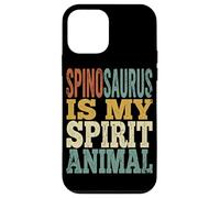Carcasa para iPhone 12 Mini Texto Retro de Spinosaurus Is My Spirit Animal