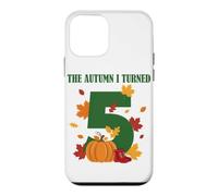 Carcasa para iPhone 12 Mini The Autumn I Turned 5 Minimalista Calabaza 5º Cumpleaños