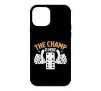 Carcasa para iPhone 12 Mini The Champ Is Here Dominó King Domino Player Tile Lover