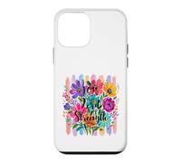 Carcasa para iPhone 12 Mini The Joy of The Lord Is My Strength Escritura Pretty Floral