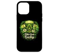 Carcasa para iPhone 12 Mini Tiki Got Lucky Hawaii Shamrock Tropical Island Vibes