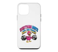 Carcasa para iPhone 12 Mini Todo me Duele, Estoy Cansado, Divertido Pato de Gimnasio