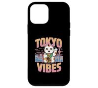 Carcasa para iPhone 12 Mini Tokyo Vibes Lucky Cat Estética Japonesa