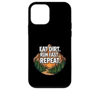 Carcasa para iPhone 12 Mini Trail Running Mountain Runner Eat Dirt Run Fast Repeat