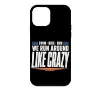 Carcasa para iPhone 12 Mini Triatlón Support Crew Swim Bike Run Race Day Support
