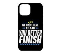 Carcasa para iPhone 12 Mini Triatlón Support Crew Swim Bike Run Race Day Support