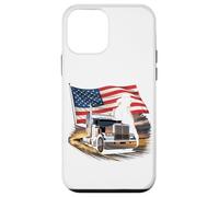 Carcasa para iPhone 12 Mini Truck Driver Trucker Camiseta Hombre Papá Big Rig American
