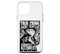 Carcasa para iPhone 12 Mini True Crime and Cats Purrfect Cómplice Funny Cat Lover