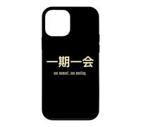Carcasa para iPhone 12 Mini Un Momento, un Encuentro. Letras Kanji japoneses.