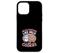 Carcasa para iPhone 12 Mini Vamos Juntos como Leche Y Galletas Pareja Kawaii