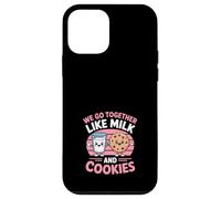 Carcasa para iPhone 12 Mini Vamos Juntos como Leche Y Galletas Pareja Kawaii