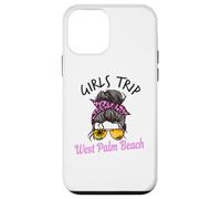 Carcasa para iPhone 12 Mini Viaje a Juego para niñas West Palm Beach Moño de Pelo desordenado Beach FL