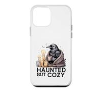 Carcasa para iPhone 12 Mini Vibes de café de Halloween de Cuervo embrujado Pero Acogedor