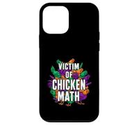Carcasa para iPhone 12 Mini Victim of Chicken Math Funny Backyard Poultry Farmer