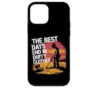 Carcasa para iPhone 12 Mini Vida de Detectorista The Best Days End In Dirty Clothes