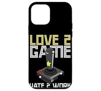 Carcasa para iPhone 12 Mini Vieja Escuela Adulto Gamer Amor 2 Juego Odio 2 Trabajo