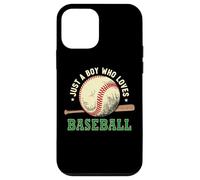 Carcasa para iPhone 12 Mini Vintage Baseball Lover, Just A Boy Who Loves Baseball