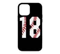 Carcasa para iPhone 12 Mini Vintage Baseball Mom #18 Jersey Jugador de Béisbol Número 18