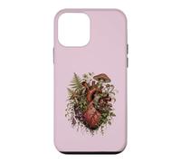 Carcasa para iPhone 12 Mini Vintage Dark Academia Hongo Helecho Botánico Corazón