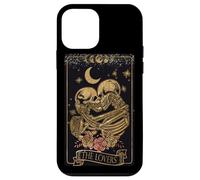 Carcasa para iPhone 12 Mini Vintage Goth Tarot Card The Lovers Dark Academia Aesthetic