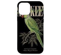 Carcasa para iPhone 12 Mini Vintage Indian Ringneck Periquito Observación de Aves Amor Pájaros
