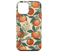 Carcasa para iPhone 12 Mini Vintage Orange Fruit and Blossom Botanical Pattern