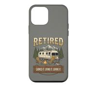 Carcasa para iPhone 12 Mini Vintage Retired RV Camping Camper Fishing Outdoors