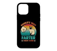 Carcasa para iPhone 12 Mini Vintage World'S Best Farter I Mean Father Best Cat Dad Ever