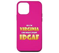 Carcasa para iPhone 12 Mini Virginia Joke Idgaf Meme Cute Halloween Costume For Virginia