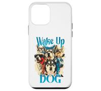 Carcasa para iPhone 12 Mini Wake Up Dog Lover Canine Collage Pop Art Gráfico