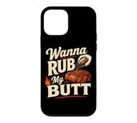 Carcasa para iPhone 12 Mini Wanna Rub My Butt Funny BBQ Cerdo Shoulder Spice Rub