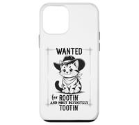 Carcasa para iPhone 12 Mini Wanted for Rootin Most Definitely Tootin Cowboy Cat Farting