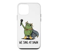 Carcasa para iPhone 12 Mini We Sing At Dawn Frog Funny Frog Meme Cantante Vocalista