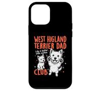 Carcasa para iPhone 12 Mini West Highland Terrier Dad Club Dog Dad Man Día del Padre