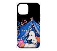 Carcasa para iPhone 12 Mini Whimsical Ghost Reading Book in Tent Cozy Halloween Reader