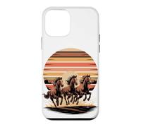 Carcasa para iPhone 12 Mini Wild Horses Running Free Equestrian Horse Lover