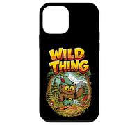 Carcasa para iPhone 12 Mini Wild Thing! Retro Woodsy Owl Give a Hoot Vintage Earth Day