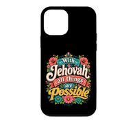 Carcasa para iPhone 12 Mini with Jehovah All Things Possible Jehovahs Witnesses Gift