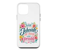 Carcasa para iPhone 12 Mini with Jehovah All Things Possible Jehovahs Witnesses Gift