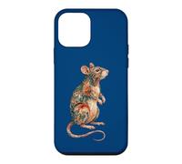 Carcasa para iPhone 12 Mini Womens Girls Kids Multicolored Folk Art Pet Rat Lover